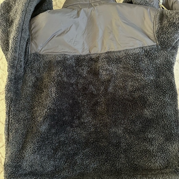 UGG GLADYS SPORTY SHERPA JACKET BLACK W/ PINK TRIM FULL ZIP POCKETS WOMEN Large - Picture 11 of 11